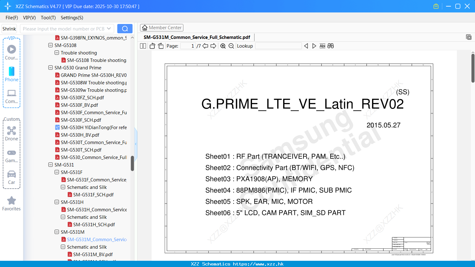 Samsung SM-G531M_Common_Service_Full_Schematic